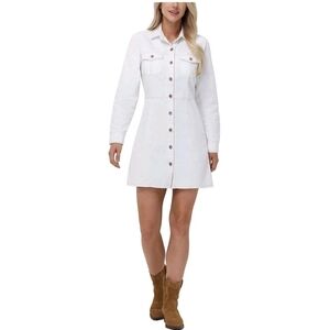 Frye Women's Long Sleeve Denim Mini Dress